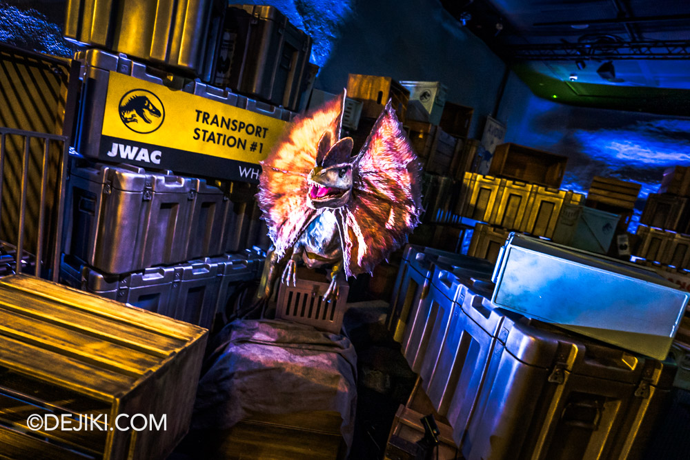 Cloud Forest Jurassic World The Experience at Gardens by the Bay 13 Dilophosaurus Ambush