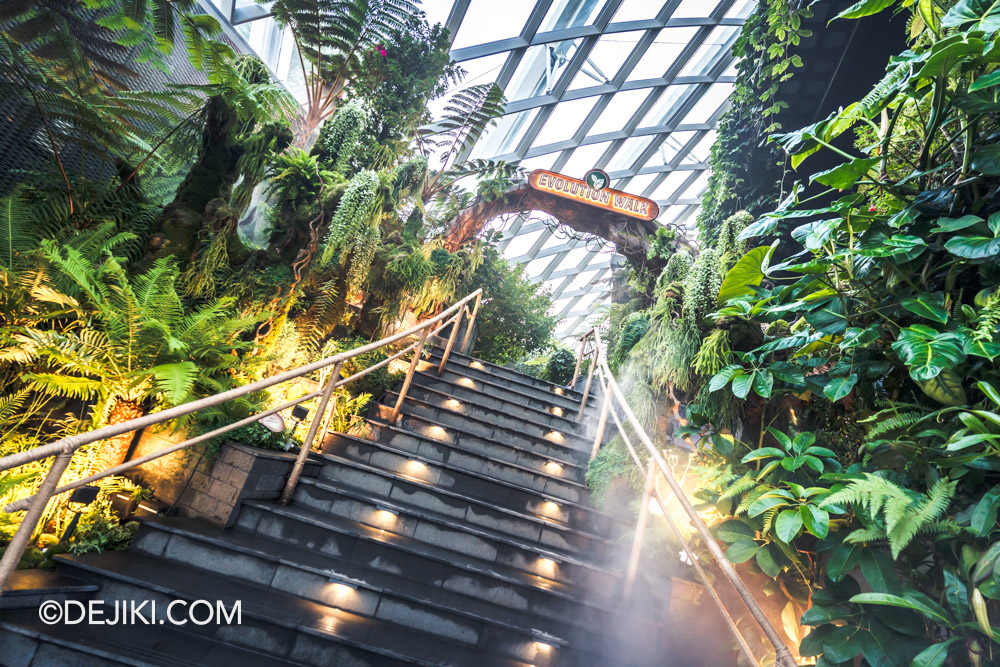 Cloud Forest Jurassic World The Experience at Gardens by the Bay 7 Evolution Walk entrance