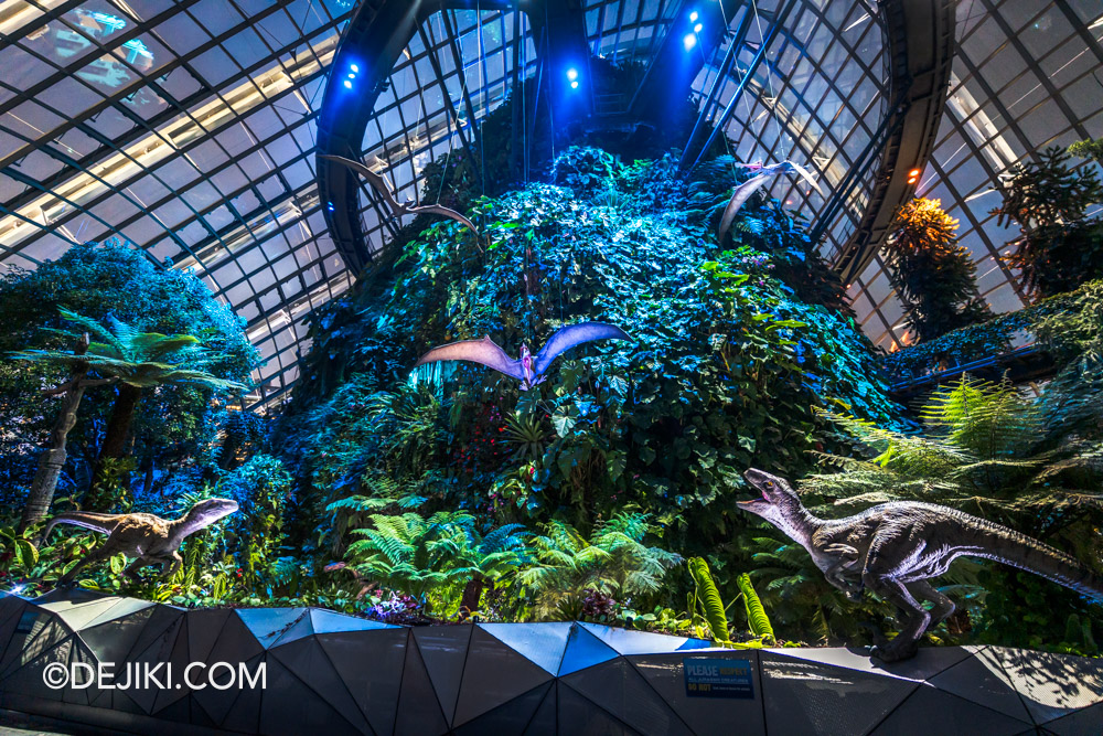 Cloud Forest Jurassic World The Experience at Gardens by the Bay Night View 6 Aviary Attack