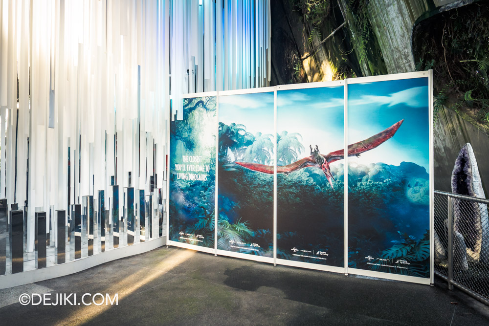 Gardens by the Bay Cloud Forest featuring Jurassic World The Experience sneak peek Works in Progress at Level 4 Crystal Mountain