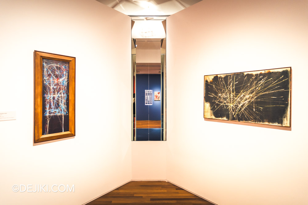National Gallery Singapore Fernando Zobel Order is Essential 10 Thin lines against a field of colour Saeta series