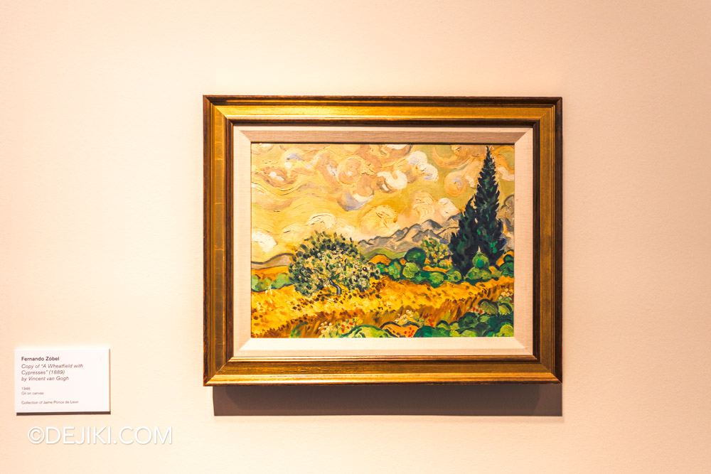 National Gallery Singapore Fernando Zobel Order is Essential 3 Zobel recreation of Vincent Van Gogh Wheat Field with Cypresses