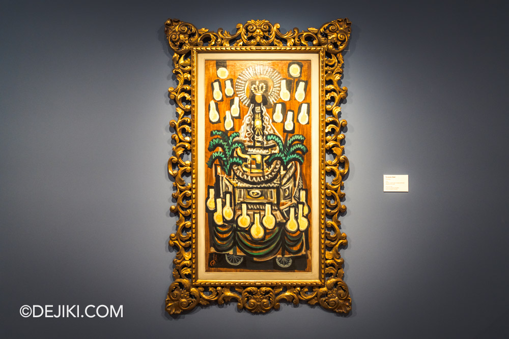 National Gallery Singapore Fernando Zobel Order is Essential 8 Thin lines against a field of colour Carroza with custom frame