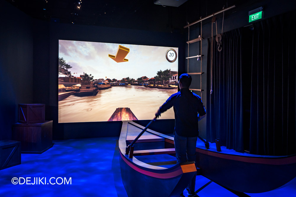 Once Upon a Tide at National Museum of Singapore 12 Chapter Two Sampan Challenge in Action