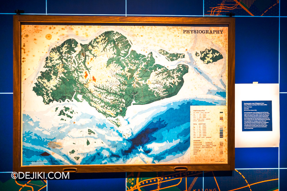 Once Upon a Tide at National Museum of Singapore 9 Chapter Three Expanding Horizons 1970s Physiography Map of Singapore