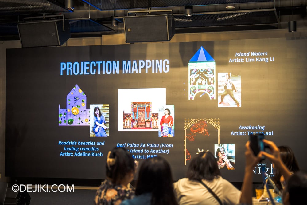 Singapore Night Festival 2025 Media Conference Projection Mapping Overview