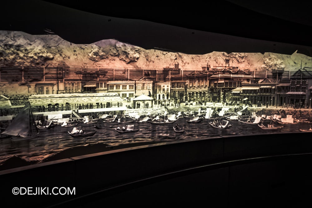 Singapore Odyssea at National Museum of Singapore 10 Episode 3 Age of Exploration showing scenes from Colonial Singapore