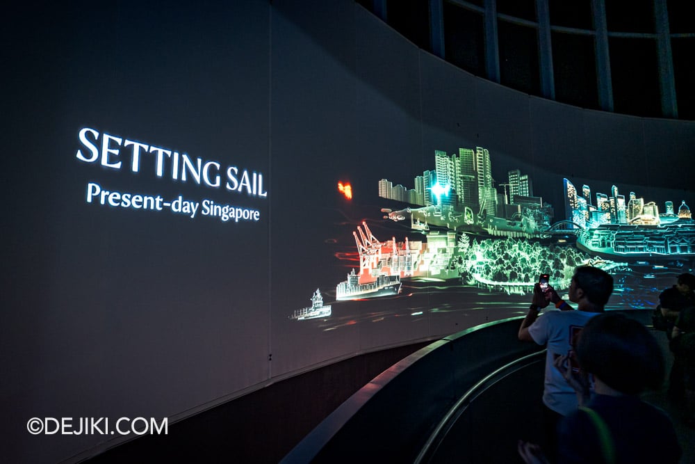Singapore Odyssea at National Museum of Singapore 6 Episode 1 Setting Sail Present Day Singapore