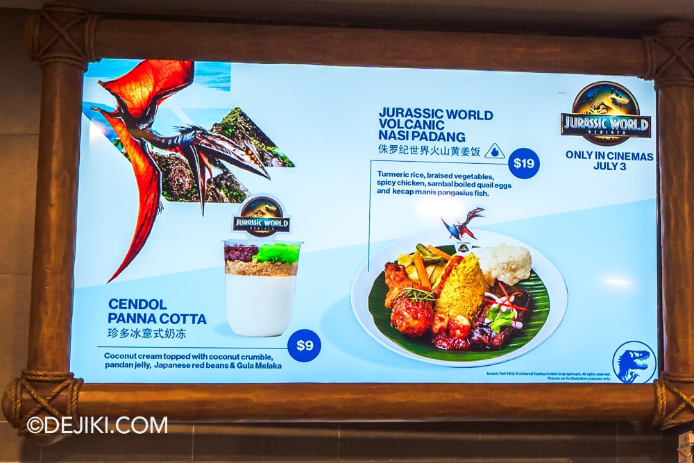 Universal Studios Singapore 2025 Summer Park Update Jurassic World Rebirth Seasonal Food Offerings at Jurassic Park Discovery Food Court