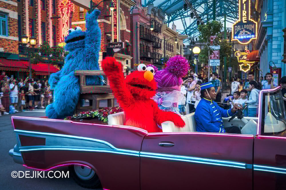 Universal Studios Singapore 2025 Summer Park Update Universal Star Power Parade Elmo and Cookie Monster