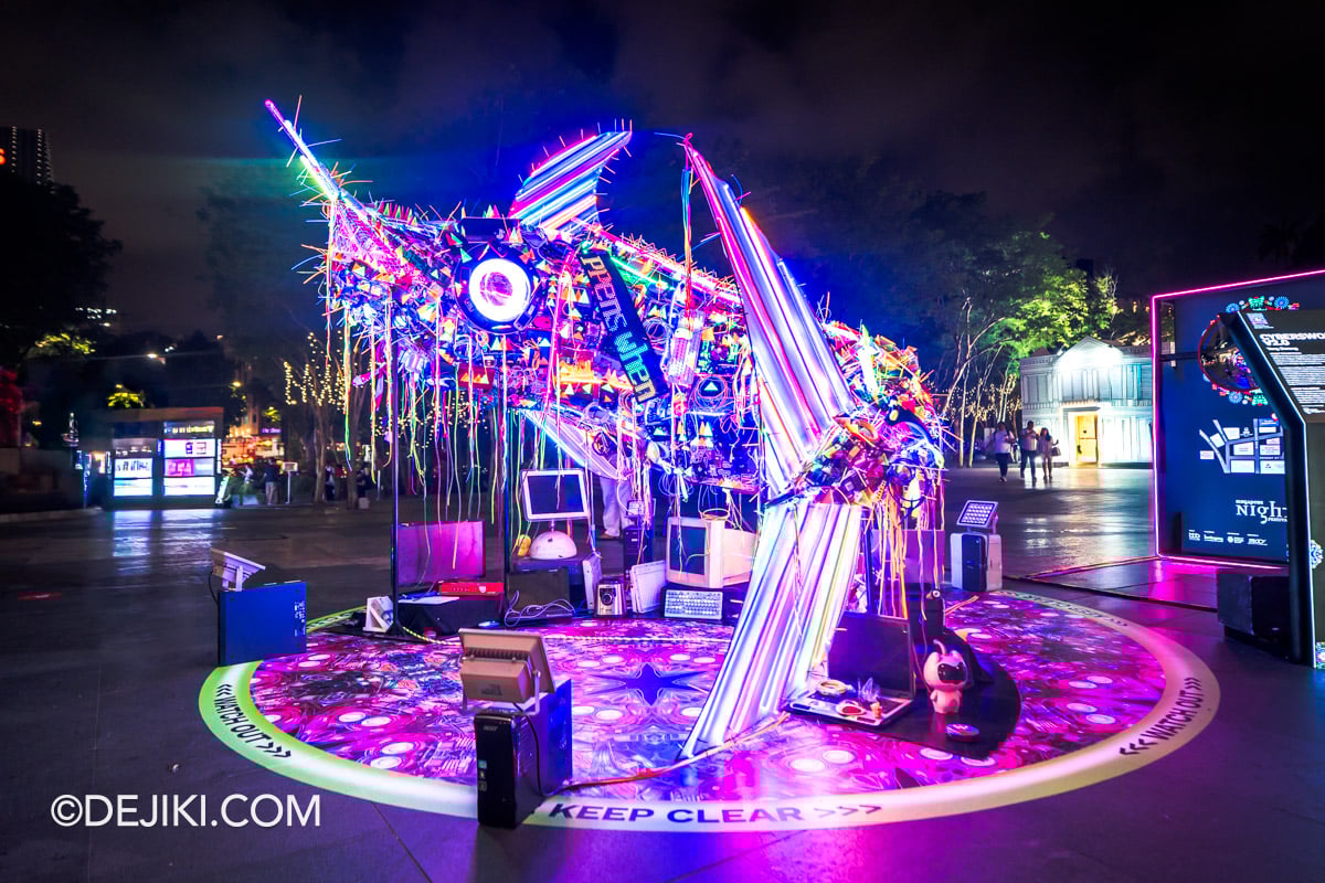 Singapore Night Festival 2025 Night Lights CYBERSWORDFISH V2.0 by Yang Derong