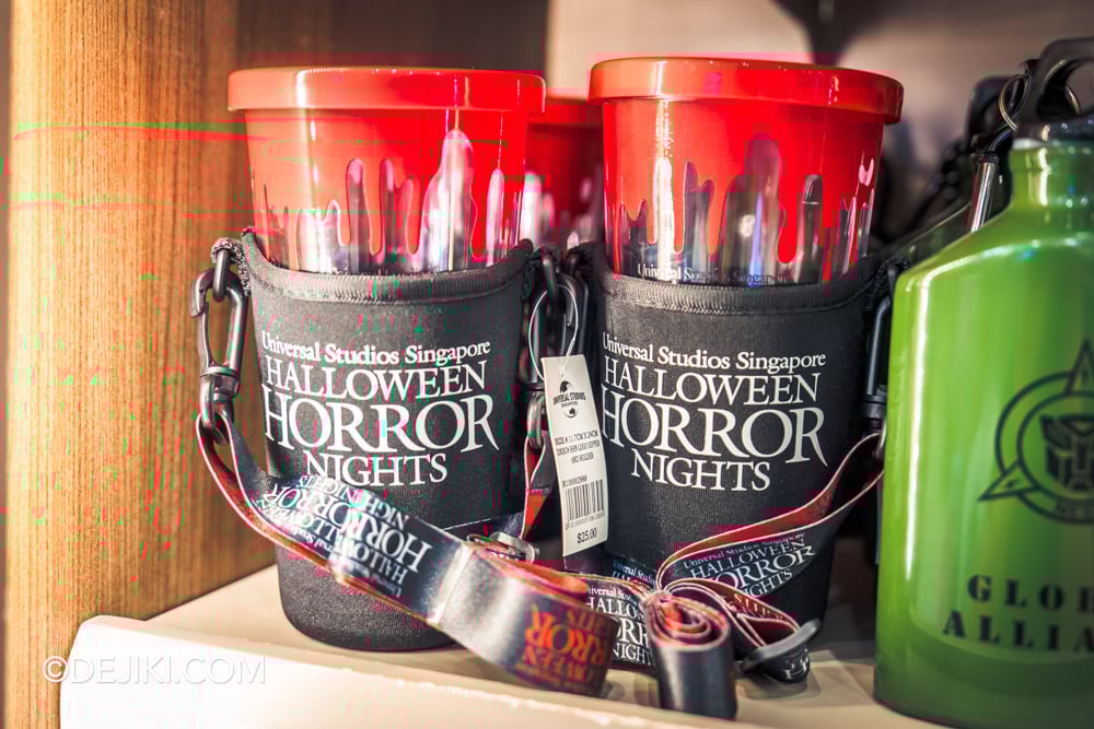 USS Halloween Horror Nights 13 Before Dark by Dejiki HHN13 merch HHN tumblers sipper with lanyard cup holder