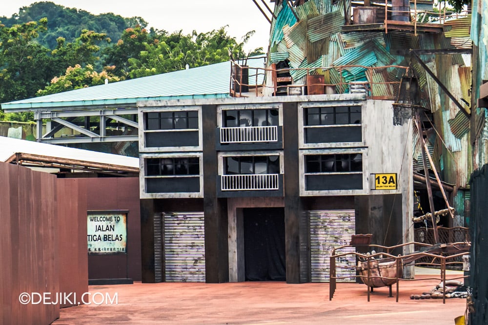 USS Halloween Horror Nights 13 Before Dark by Dejiki Singapores Most Haunted Build to Horror haunted house facade closeup