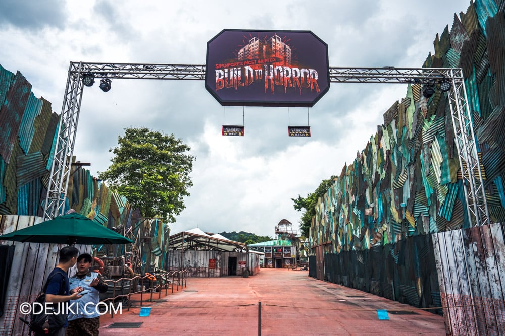 USS Halloween Horror Nights 13 Before Dark by Dejiki Singapore's Most Haunted Build to Horror haunted house queue entrance