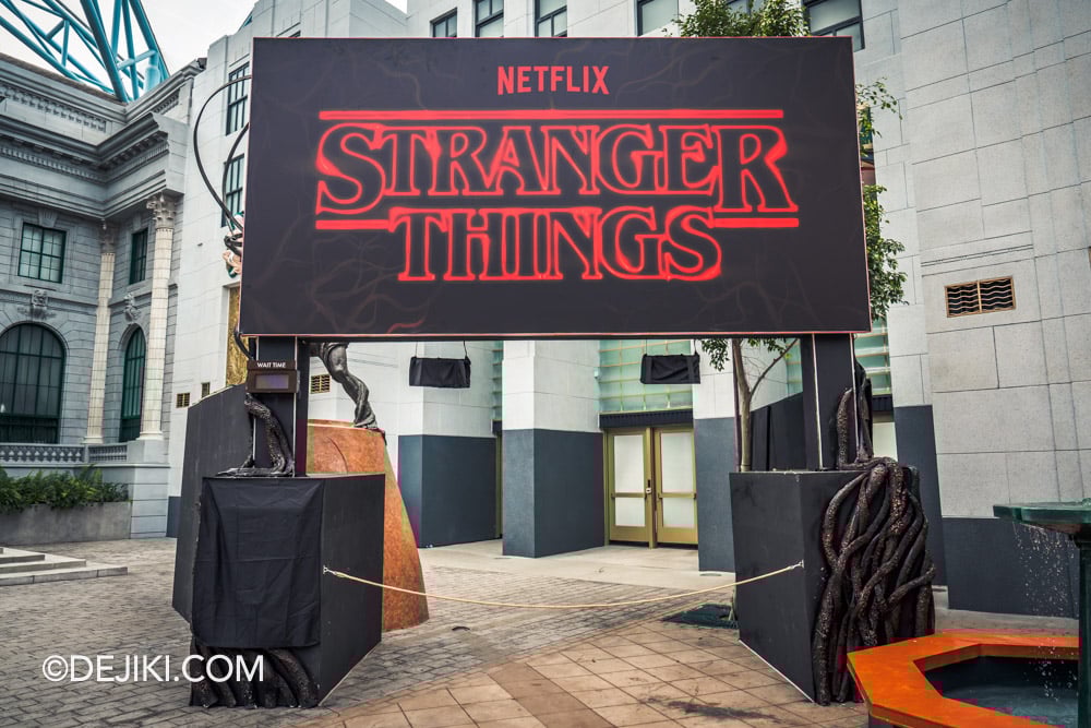 USS Halloween Horror Nights 13 Before Dark by Dejiki Stranger Things 2025 haunted house queue entrance in New York