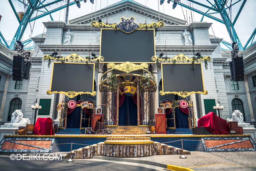 USS Halloween Horror Nights 13 Before Dark by Dejiki The FEARground scare zone stage front view