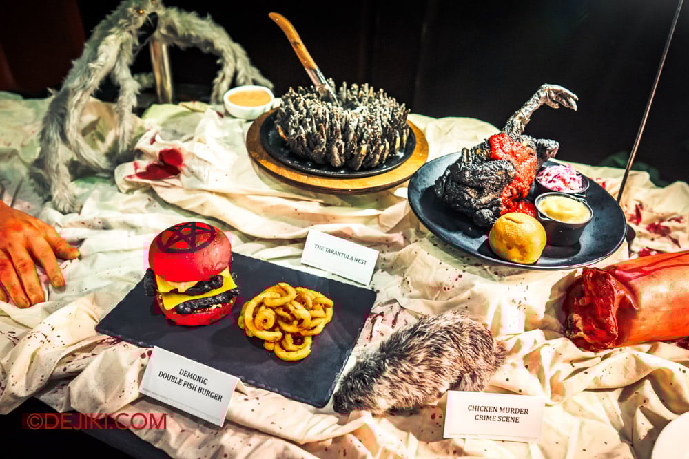 Universal Studio Singapore Halloween Horror Nights 13 Preview Blumhouse Bar HHN13 Horror themed food menu offerings