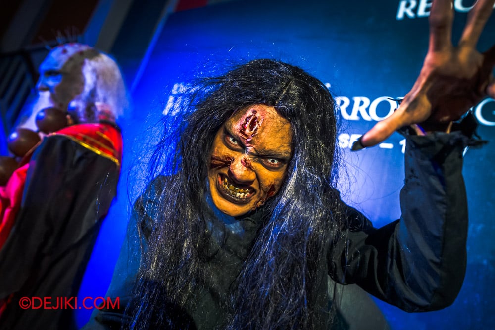 Universal Studio Singapore Halloween Horror Nights 13 Preview Creative Costuming showcase Icons Reveal Death Whisperer Black Spirit closeup