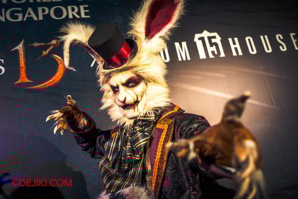 Universal Studio Singapore Halloween Horror Nights 13 Preview Creative Costuming showcase Icons Reveal Mr Rabid closeup