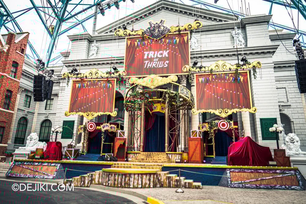 Universal Studios Singapore Day Halloween event 2025 Trick or Thrills Event Logo at New York wide