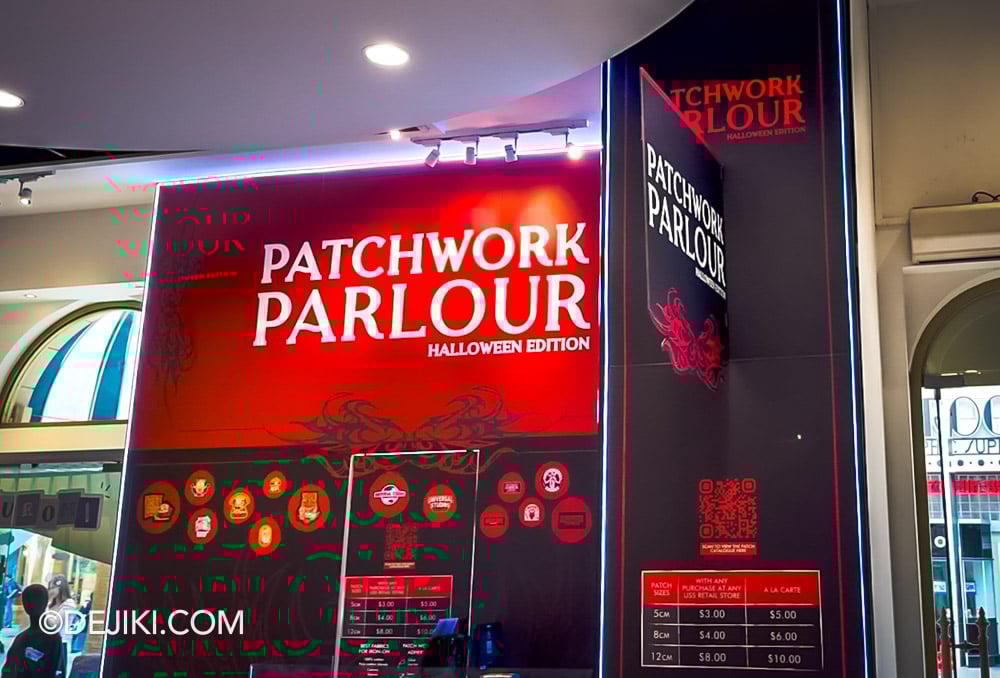 Universal Studios Singapore Day Halloween event 2025 Trick or Thrills Merch Patchwork Parlour