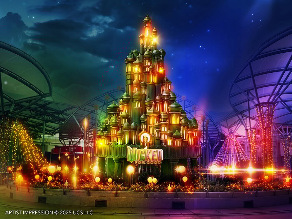 2025 Wicked For Good event at RWS Sentosa Lake of Dreams Emerald City