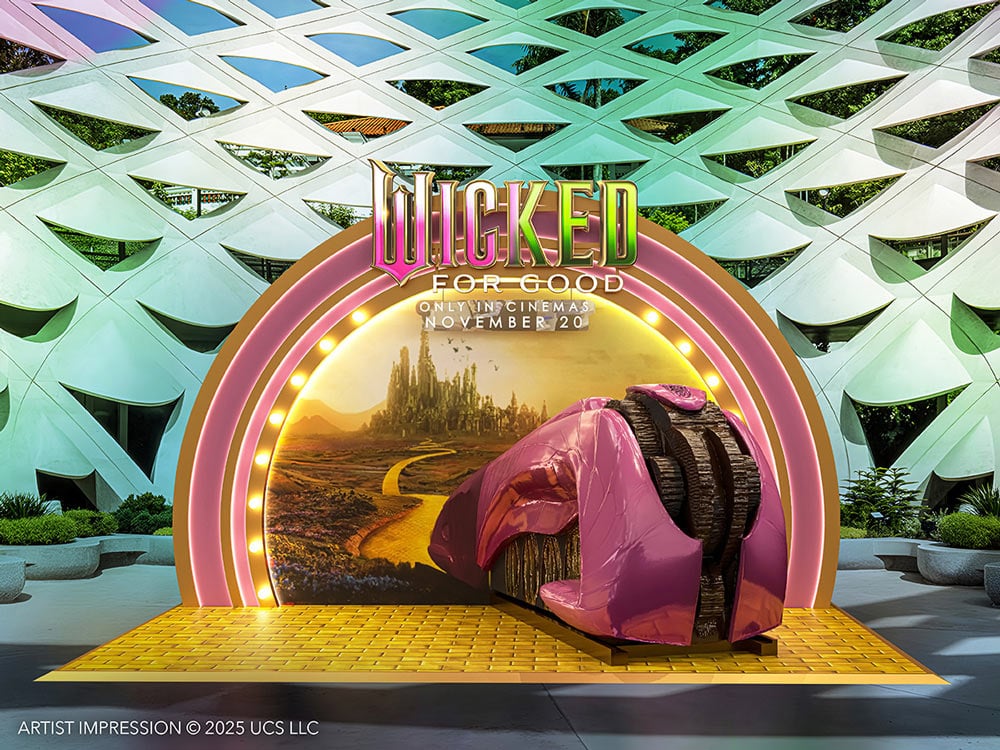 2025 Wicked For Good event at Sentosa Sensoryscape Emerald City Express