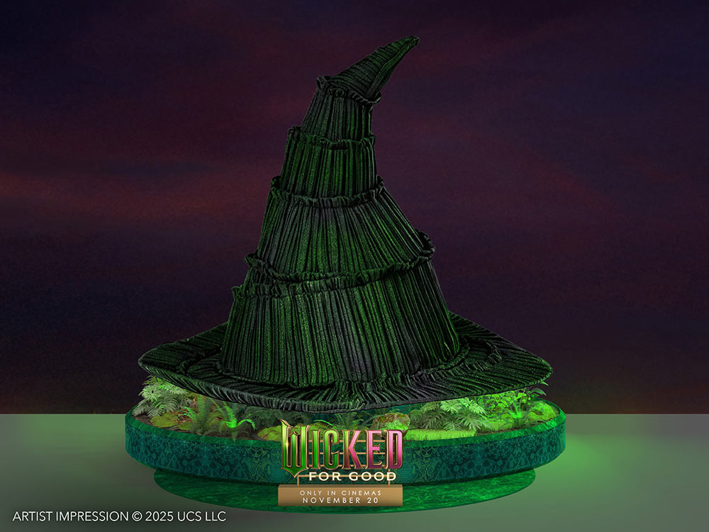 2025 Wicked For Good event at Sentosa Sensoryscape Lookout Loop Elphaba Hat
