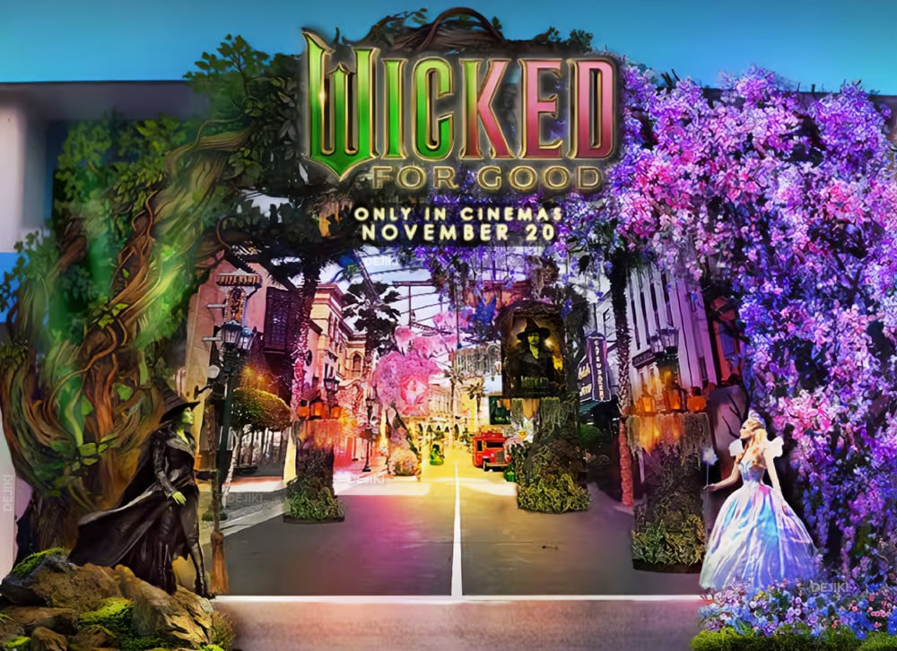 2025 Wicked For Good event at Universal Studios Singapore at Hollywood Boulevard and Park Entrance