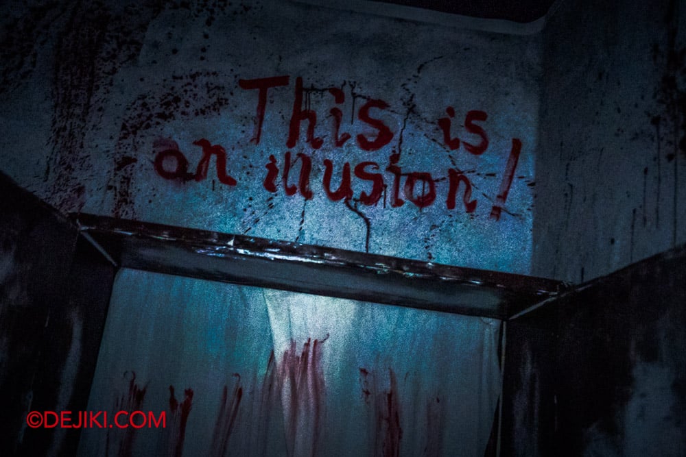 USS Halloween Horror Nights 13 Review by Dejiki The Unruly Immortals haunted house 9 Illusion Writing