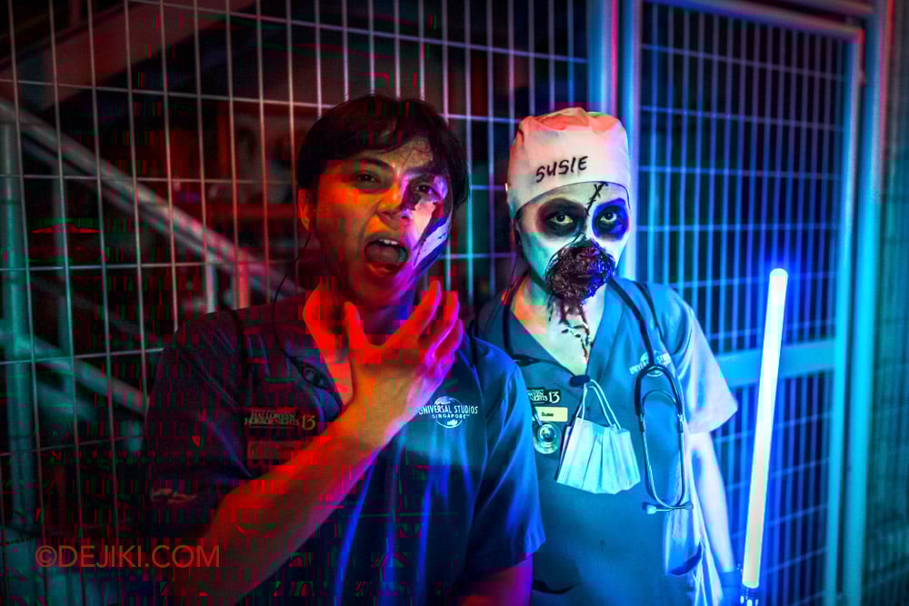 Universal Studios Singapore Halloween Horror Nights 13 USS HHN13 RIP Tour RIP Guides Susie and Adam