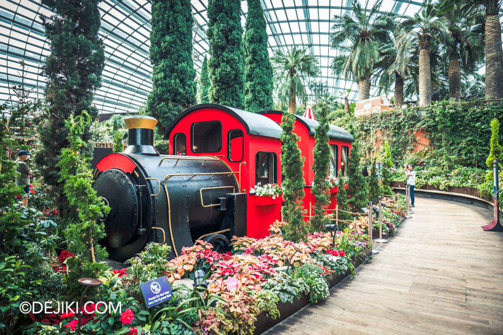 Gardens by the Bay Christmas Train Show 2025 - Flower Dome Back Row Danish Steam Train Gardens by the Bay Christmas Train Show 2025 Flower Dome Back Row Danish Steam Train