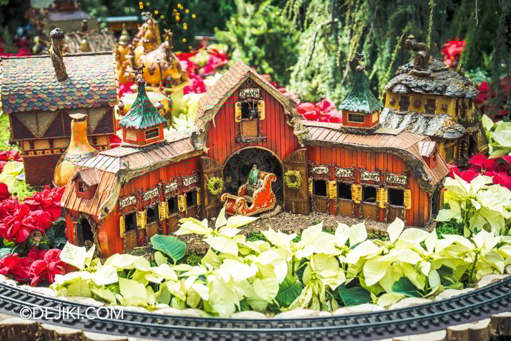 Gardens by the Bay Christmas Train Show 2025 - Side Garden Reindeer Barn Gardens by the Bay Christmas Train Show 2025 Side Garden Reindeer Barn