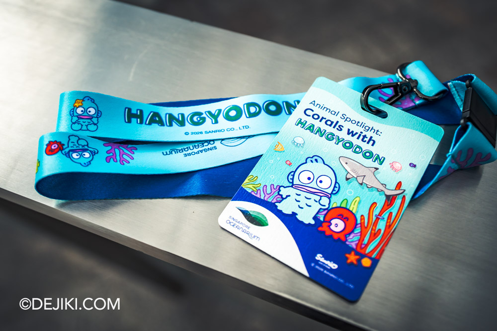 Singapore Oceanarium Hangyodon Marine Discovery event - Animal Spotlight Corals with Hangyodon Lanyard and Tour Credential Card Singapore Oceanarium Hangyodon Marine Discovery event Animal Spotlight Corals with Hangyodon Lanyard and Tour Credential Card