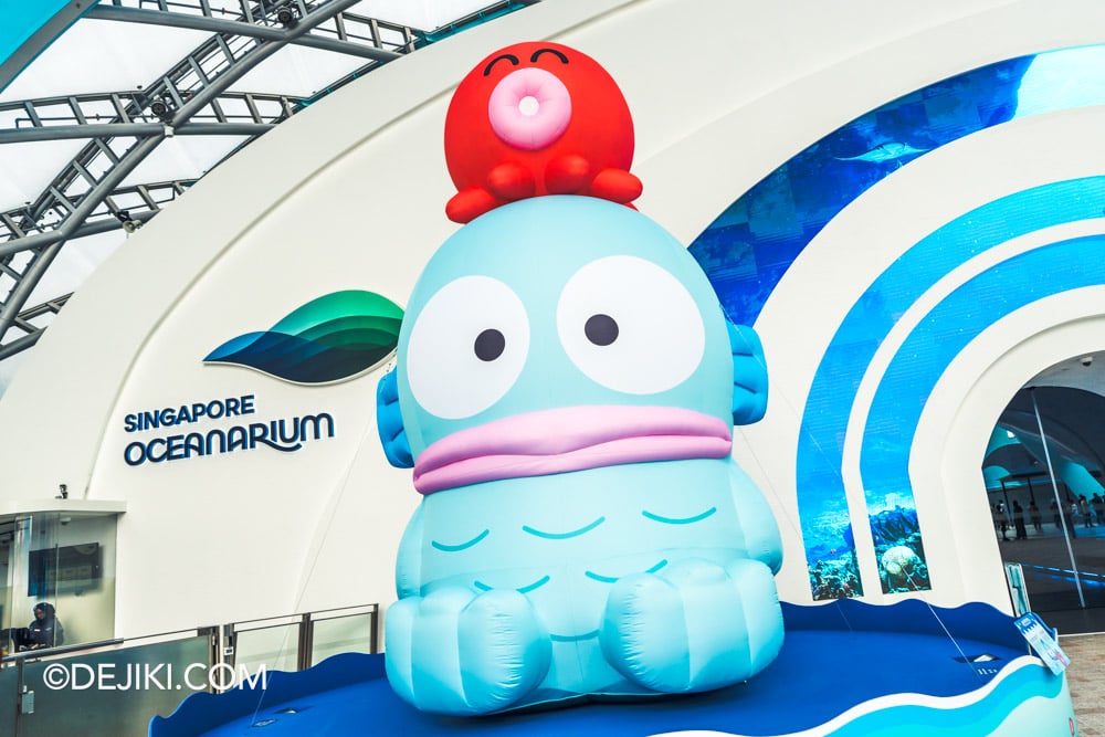 Singapore Oceanarium Hangyodon Marine Discovery event - Giant Hangyodon Inflatable at Entrance Plaza closeup Singapore Oceanarium Hangyodon Marine Discovery event Giant Hangyodon Inflatable at Entrance Plaza closeup