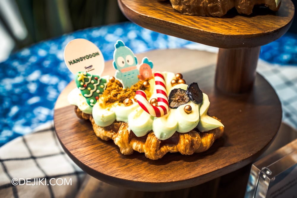 Singapore Oceanarium Hangyodon Marine Discovery event - Themed Treats Hangyodon Christmas Croffle closeup Singapore Oceanarium Hangyodon Marine Discovery event Themed Treats Hangyodon Christmas Croffle closeup