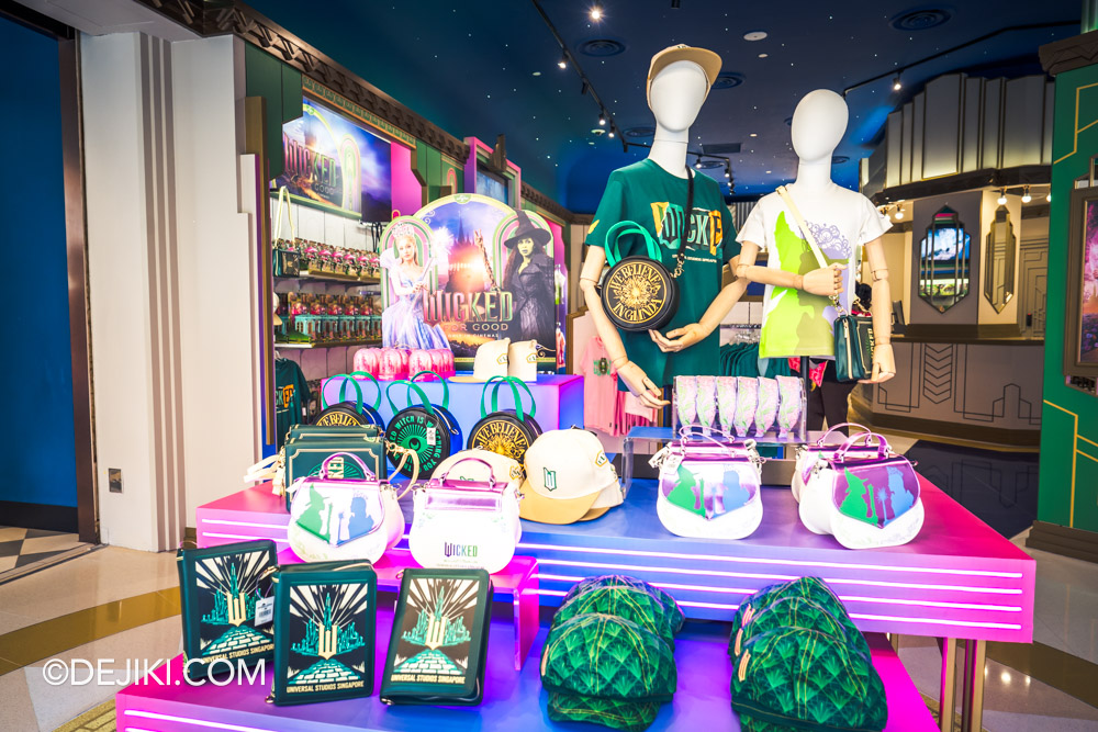 Universal Studios Singapore 2025 Wicked For Good event - Silver Screen Store with Wicked merchandise display Universal Studios Singapore 2025 Wicked For Good event Silver Screen Store with Wicked merchandise display