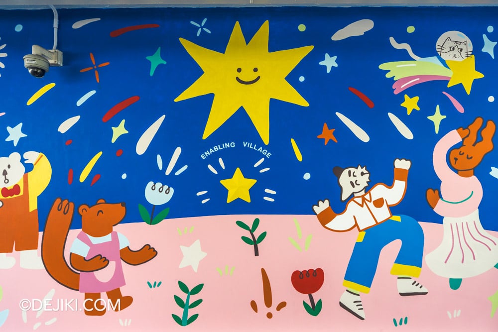 Enabling Village - New Mural by Thirtytwocm and artists Enabling Village New Mural by Thirtytwocm and artists