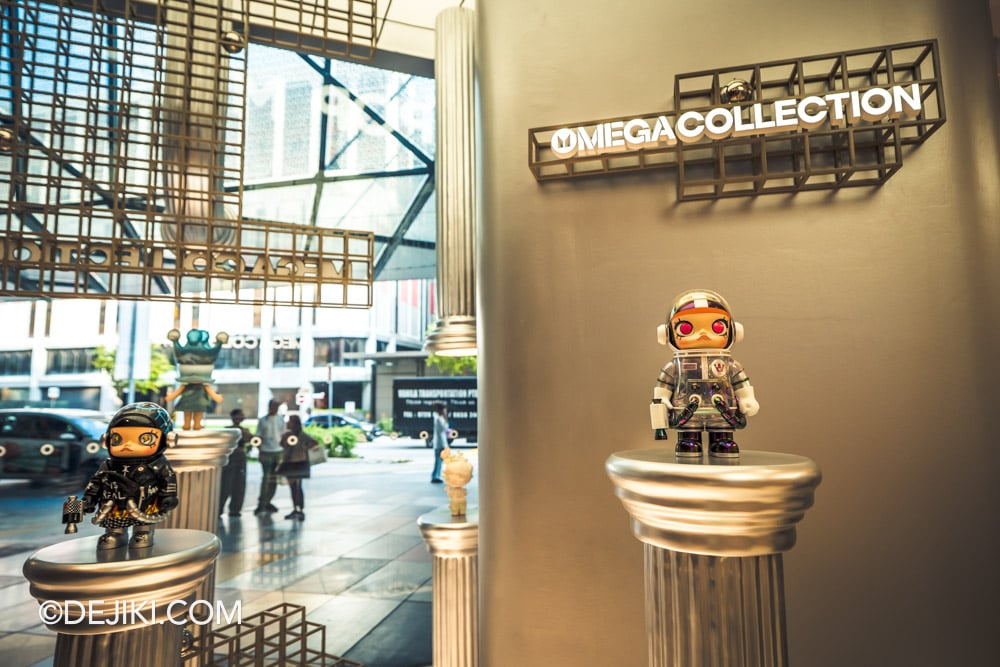 POP MART Singapore Funan Flagship Store 2025 - MEGA Collection Showcase at Entrance POP MART Singapore Funan Flagship Store 2025 MEGA Collection Showcase at Entrance