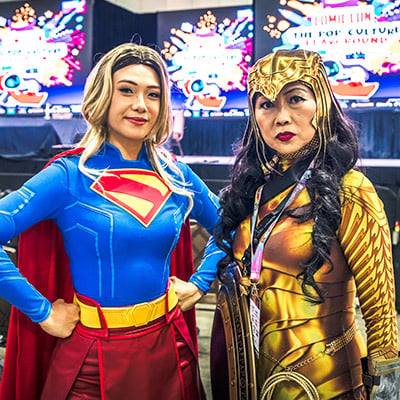Singapore Comic Con 2025 Cosplayers SuperGirl Wonder Woman sq