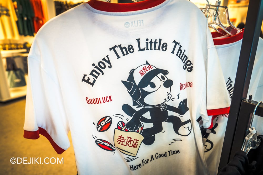 Universal Studios Singapore UNIVRS Store - New Exclusive Project+65 collection Felix The Cat x The Corner Shop T-shirt design Enjoy The Little Things Universal Studios Singapore UNIVRS Store New Exclusive Project65 collection Felix The Cat x The Corner Shop T shirt design Enjoy The Little Things