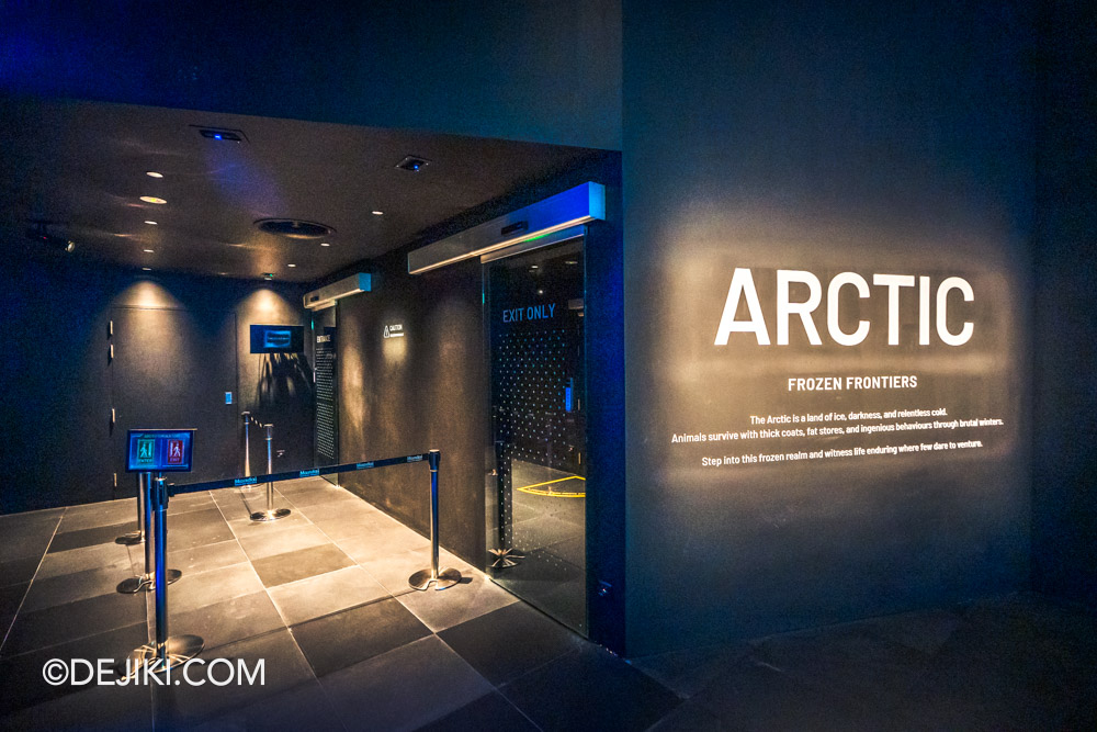 Mandai Singapore Exploria attraction - 3 Extreme Frontiers Arctic Room outside Mandai Singapore Exploria attraction 3 Extreme Frontiers Arctic Room outside