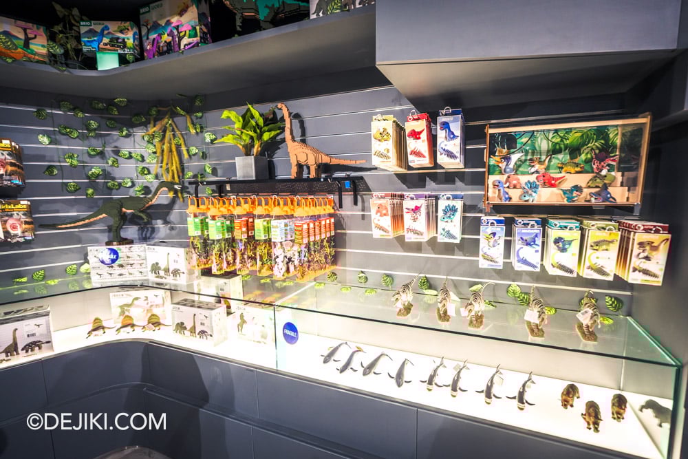 Mandai Singapore Exploria attraction - Exploria Shop dinosaur toys overview 2 Mandai Singapore Exploria attraction Exploria Shop dinosaur toys overview 2