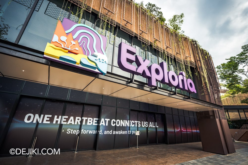 Mandai Singapore Exploria attraction - Exterior building facade Mandai Singapore Exploria attraction Exterior building facade