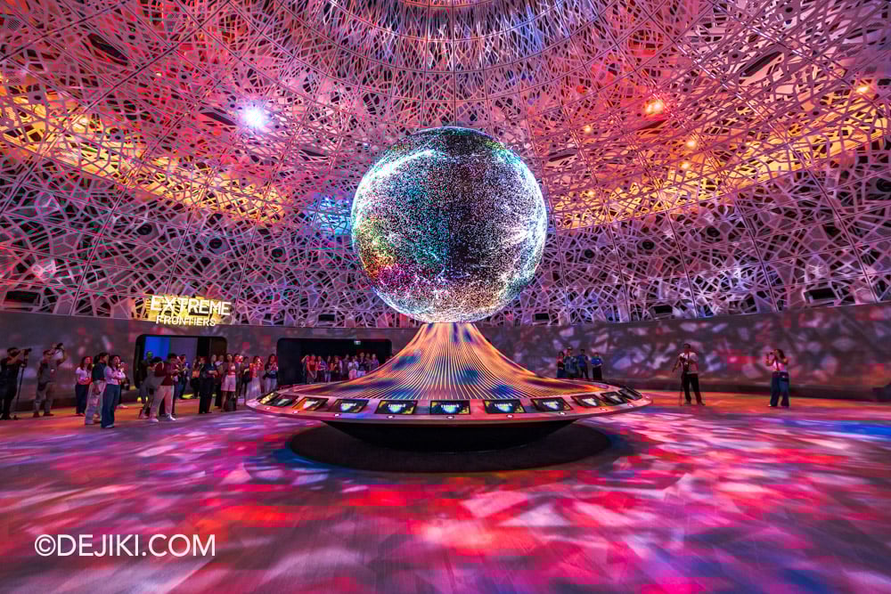 Mandai Singapore Exploria attraction - Our Interconnected World during The Planet Awakens signature light and sound show red Mandai Singapore Exploria attraction Our Interconnected World during The Planet Awakens signature light and sound show red