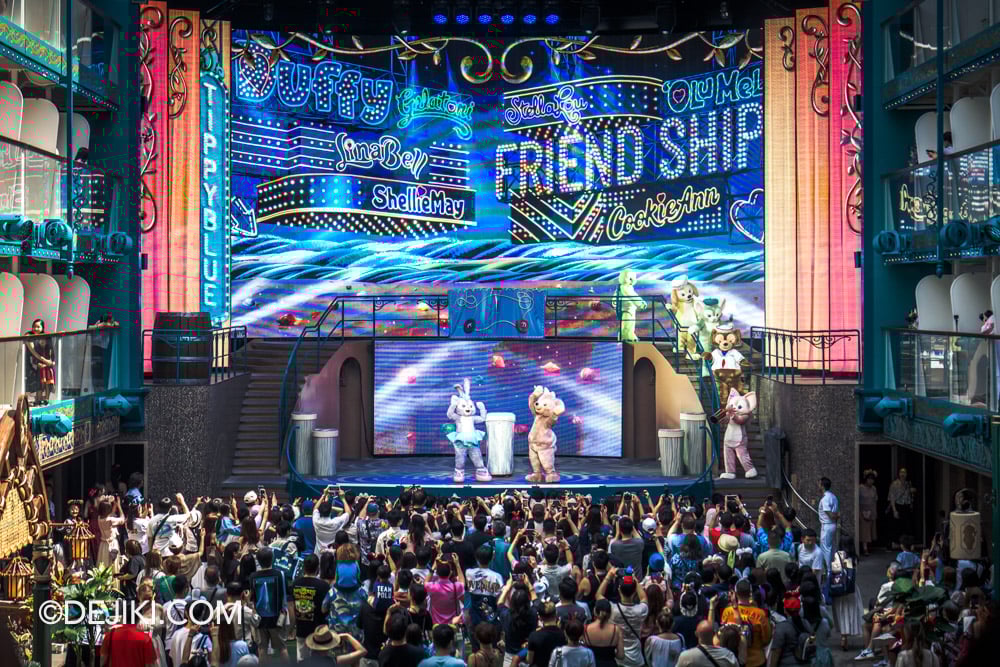 Disney Adventure Maiden Voyage Experience Trip Report and Review Garden Stage Crowd Disney Adventure Maiden Voyage Experience Trip Report and Review Garden Stage Crowd