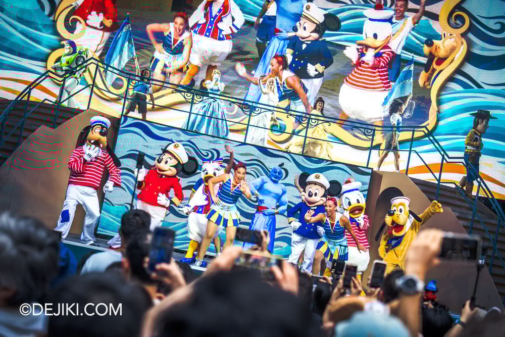 Disney Adventure Maiden Voyage Experience Trip Report and Review Lets Set Sail show at Garden Stage Disney Adventure Maiden Voyage Experience Trip Report and Review Lets Set Sail show at Garden Stage