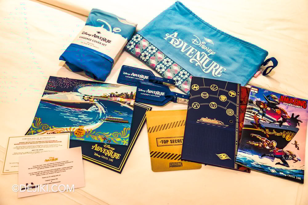 Disney Adventure Maiden Voyage Experience Trip Report and Review Stateroom Gifts for Maiden Voyage Day 2 Disney Adventure Maiden Voyage Experience Trip Report and Review Stateroom Gifts for Maiden Voyage Day 2