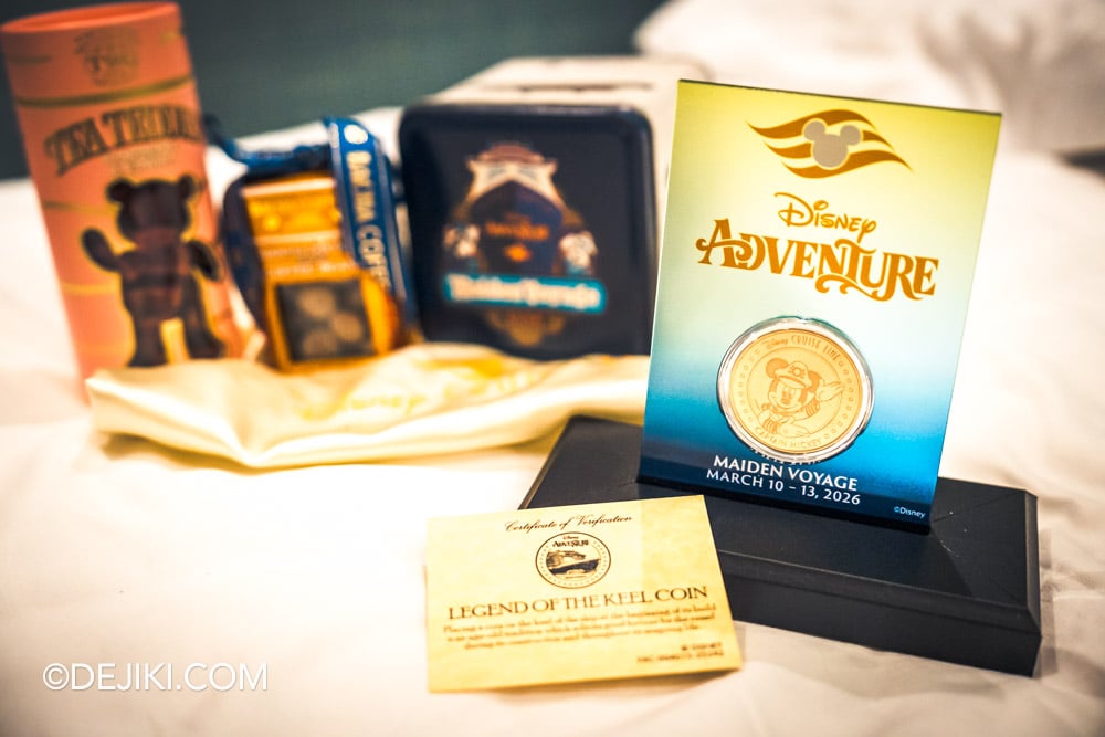 Disney Adventure Maiden Voyage Experience Trip Report and Review Stateroom Gifts for Maiden Voyage Day 3 Disney Adventure Maiden Voyage Experience Trip Report and Review Stateroom Gifts for Maiden Voyage Day 3