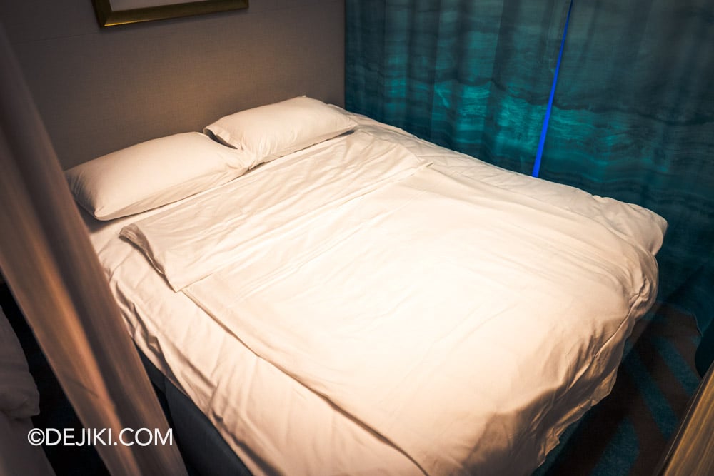 Disney Adventure Maiden Voyage Experience Trip Report and Review Stateroom Turndown Sofa Bed setup Disney Adventure Maiden Voyage Experience Trip Report and Review Stateroom Turndown Sofa Bed setup